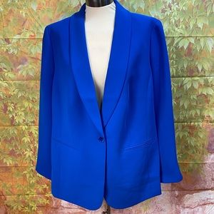 royal blue plus size blazer